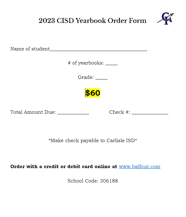 Carlisle ISD 2023 Yearbook