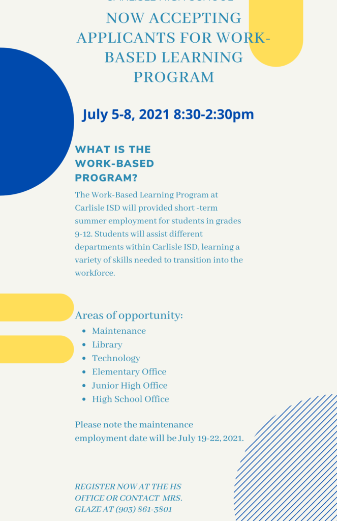 Summer Work Program